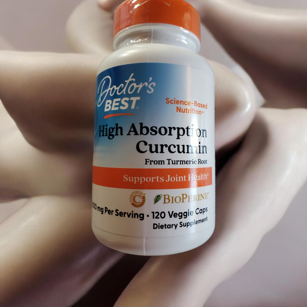 High Absorption Curcumin Supplement - Orange and White